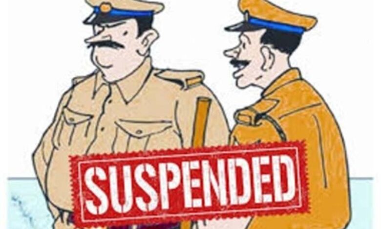 police suspend