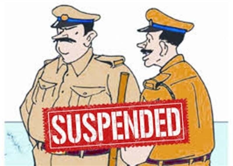 police suspend