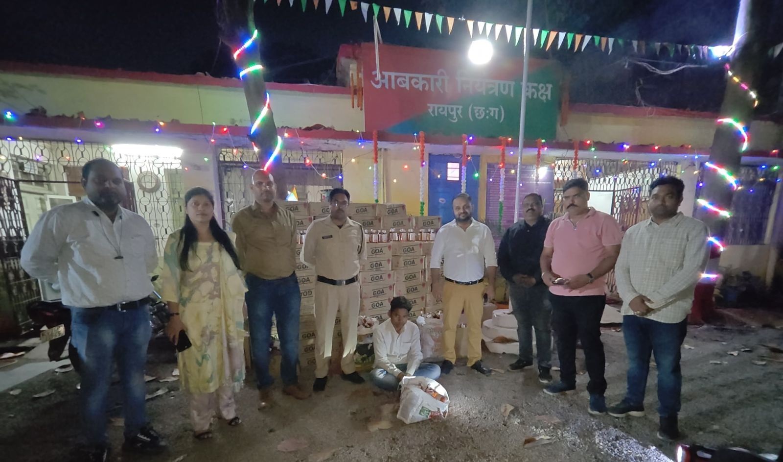 Illegal Liquor Seizure in Raipur