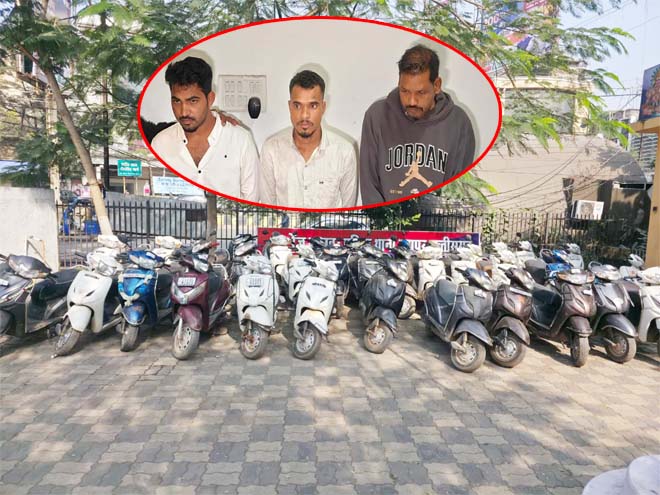 वाहन चोर गिरोह का भंडाफोड़ : रायपुर पुलिस ने पकड़ा स्कूटी चुराने वाला 21 चोरों का गैंग, सिर्फ एक करता चोरी तो बाकी खपाते