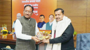 नितिन नबीन से मिले सीएम साय, भाजपा के कार्यकारी अध्यक्ष बनने पर दी बधाई