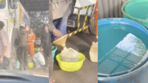 कबाड़ की आड़ में एचपी के टैंकरों से डीजल की चोरी, पुलिस ने दी दबिश, एक लाख का डीजल जब्त