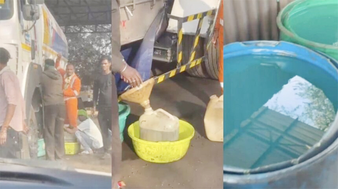 कबाड़ की आड़ में एचपी के टैंकरों से डीजल की चोरी, पुलिस ने दी दबिश, एक लाख का डीजल जब्त