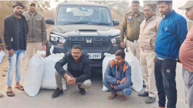 छत्तीसगढ़ में फिर पकड़ाया 40 लाख का गांजा, स्कॉर्पियो में भरकर ले जा रहे थे 2 आरोपी, पुलिस ने दबोचा