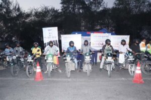 राष्ट्रीय सड़क सुरक्षा माह : रायपुर-बिलासपुर हाइवे पर चलाया गया जागरूकता अभियान