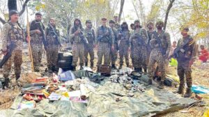नारायणपुर में आईटीबीपी की 53वीं वाहिनी ने ध्वस्त किया नक्सल डंप, आईईडी व भारी सामग्री बरामद