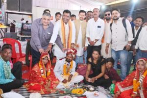 छत्तीसगढ़ सरकार की मुख्यमंत्री कन्या विवाह योजना की सराहनीय पहल, पर्यटन एवं संस्कृति मंत्री राजेश अग्रवाल ने 283 जोड़ों को दिया आशीर्वाद