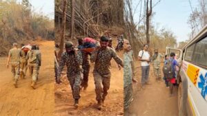 दुर्गम राहें भी नहीं रोक सकीं कदम, नारायणपुर में जवानों ने 5 किमी पैदल चलकर बचाई गर्भवती की जान