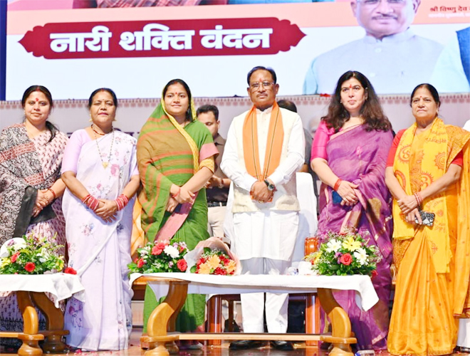 नारी शक्ति वंदन अधिनियम 21वीं सदी का सबसे महत्वपूर्ण निर्णय, प्रधानमंत्री के दृढ़इच्छाशक्ति और साहसिक निर्णय से पूरा होगा महिलाओं का सपना : मुख्यमंत्री श्री साय