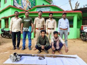 टाइगर रिजर्व में अवैध घुसपैठ पर बड़ी कार्रवाई: ओडिशा के 2 शिकारी गिरफ्तार