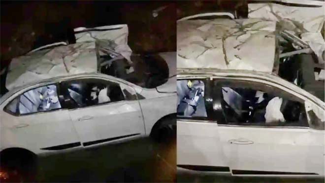 भीषण सड़क हादसा, नदी में गिरी बेकाबू कार, शादी से लौट रहे 4 युवकों की मौत