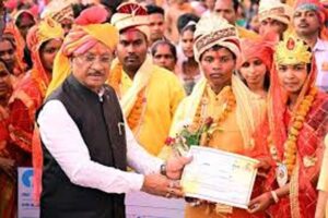 पूरे छत्तीसगढ़ में गूंजेंगी शहनाई : मुख्यमंत्री कन्या विवाह योजना का प्रदेशव्यापी आयोजन आज, 2300 से अधिक जोड़े होंगे परिणय सूत्र आबद्ध 