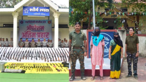 गढ़चिरौली में नक्सलवाद को बड़ा झटका, खतरनाक हथि‍यारों के साथ पकड़े गए 8 नक्सली