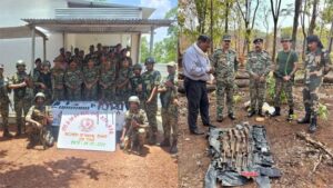 अबूझमाड़ के जंगलों में बीएसएफ की बड़ी कार्रवाई, भारी मात्रा में नक्सली हथियार और विस्फोटक बरामद