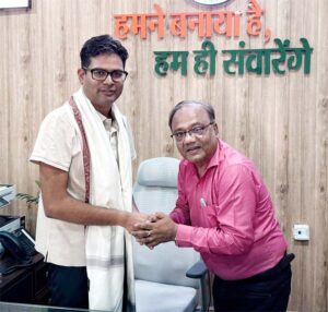 वित्तमंत्री ओ.पी. चौधरी से मिले कुलपति प्रो. दयाल, विश्वविद्यालय को वित्तीय व शासकीय सहयोग का मिला आश्वासन