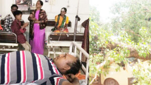 सुशासन तिहार के दौरान बड़ा हादसा, खाना बनाने के स्थल पर गिरा पीपल का विशाल पेड़, सात लोग घायल