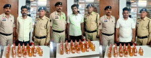 ऑपरेशन निश्चय के तहत खरोरा पुलिस की कार्रवाई, अवैध शराब के साथ तीन आरोपी गिरफ्तार