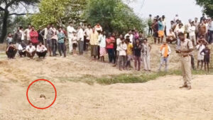 रेत में दबी मिली युवती की लाश : हत्या की आशंका से पुलिस कर रही जांच, शिनाख्त करने जुटी पुलिस