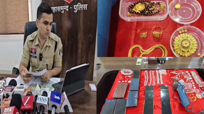शातिर चोर गिरोह का पर्दाफाश, चोरी के 3 मामलों में 12 आरोपी गिरफ्तार, 31 लाख से अधिक के जेवरात जब्त