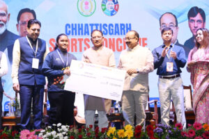 मुख्यमंत्री विष्णु देव साय छत्तीसगढ़ में पहली बार आयोजित स्पोर्ट्स कॉन्क्लेव में हुए शामिल