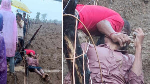 खेत में खुद के लगाए बिजली के तार की चपेट में आए पिता-पुत्र, दोनों की हुई मौके पर मौत
