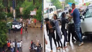 कारोबारी से दिनदहाड़े लूट : आरोपियों ने कार का तोड़ा कांच, फिर मारपीट कर लूट ली सोने की चेन