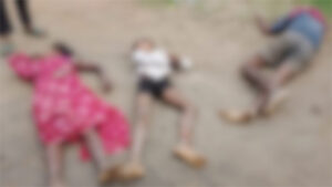 सड़क हादसा : ओवरटेक के चक्कर में ट्रेलर की टक्कर से पिता-पुत्र की मौत, मां गंभीर रूप से घायल