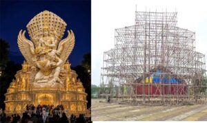 इंडोनेशिया के गरुड़ विष्णु मंदिर की तर्ज पर सजेगा गणेश पंडाल, 20 फीट की प्रतिमा बनेगी आकर्षण का केंद्र