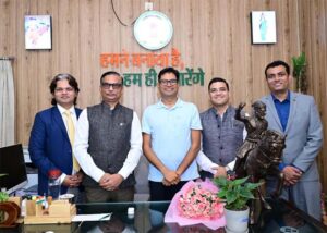 नवा रायपुर में करेंसी डिस्ट्रीब्यूशन सेंटर स्थापित करने की दिशा में पहल, वित्त मंत्री ओ.पी. चौधरी से RBI महाप्रबंधक ने की मुलाकात