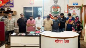 वेलनेस स्पा सेंटर में चल रहा था सेक्स रैकेट, देर रात पुलिस ने की छापेमारी, 9 आरोपी गिरफ्तार