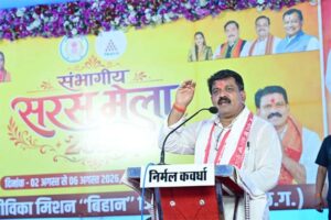 ग्रामीण उद्यमिता का मार्ग है संभागीय सरस मेला : उपमुख्यमंत्री विजय शर्मा
