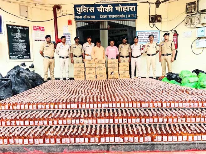अवैध शराब के बड़े नेटवर्क का खुलासा, 200 पेटी शराब के साथ 19 लाख की सामग्री जब्त