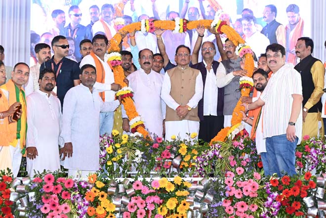 विकसित छत्तीसगढ़ के निर्माण में अब कोई बाधा नहीं, विकास की गति होगी और तेज : मुख्यमंत्री विष्णु देव साय