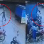 सनकी बदमाश की दबंगई : बाइक पर बैठे युवक के सिर पर बरसा दिया डंडा, सीसीटीवी फुटेज मे कैद हुई करतूत
