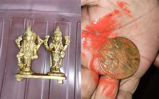 सपने में दिखा खजाना, नींव खोदी तो निकली दुर्लभ मूर्तियां, पुलिस ने किया जप्त