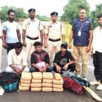 ऑपरेशन निश्चय के तहत बड़ी कार्रवाई : 35 किलो गांजा के साथ 3 तस्कर गिरफ्तार; 17.56 लाख का माल जब्त