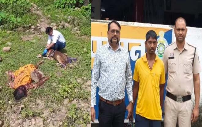 महिला की पत्थर से सिर कुचलकर हत्या : पुलिस डॉग स्क्वॉड के बाघा ने सुलझाई हत्या की गुत्थी, पड़ोसी निकला हत्यारा