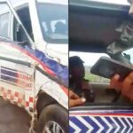 ड्यूटी के दौरान नशे में धुत मिला कांस्टेबल, पुलिस की गाड़ी भी बुरी तरह ठोकी, निलंबित