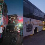 रायपुर-बिलासपुर नेशनल हाइवे पर भीषण हादसा, खड़ी ट्रक में जा घुसी बस, 3 यात्रियों की मौत, 10 घायल