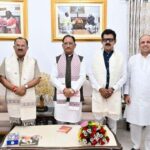 मुख्यमंत्री विष्णु देव साय से राजस्थान विधानसभा अध्यक्ष वासुदेव देवनानी ने की सौजन्य भेंट