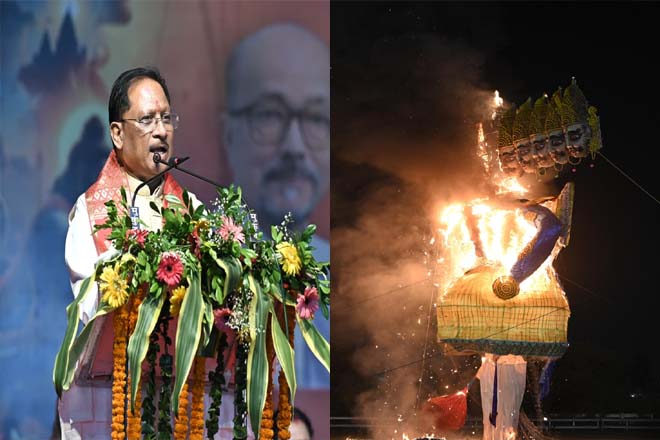 सत्य और धर्म की विजय का शाश्वत संदेश देता है विजयादशमी का पर्व : मुख्यमंत्री विष्णु देव साय