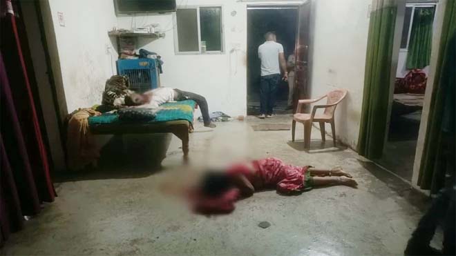 खौफनाक वारदात : घर में घुसकर मां-बेटे की हत्या, बेटी गंभीर घायल; जांच में जुटी पुलिस