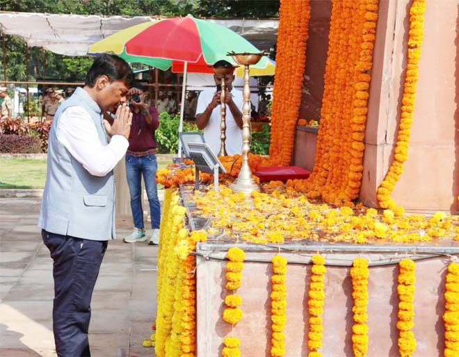 छत्तीसगढ़ में शांति और सुरक्षा के लिए वीर जवानों का बलिदान अविस्मरणीय : वन मंत्री केदार कश्यप