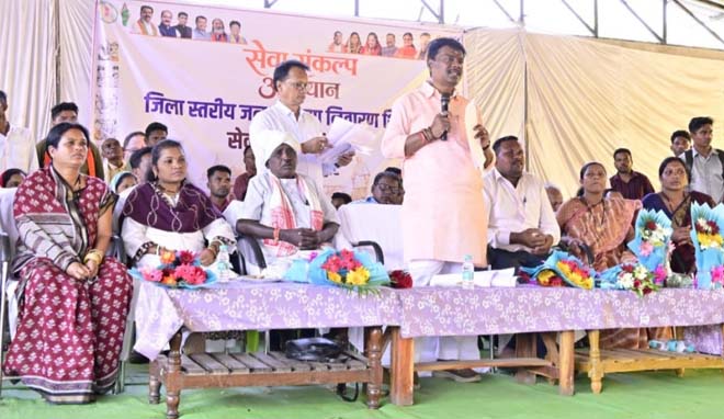 सेवा संकल्प अभियान : शासन की योजनाओं का लाभ अंतिम व्यक्ति तक पहुंचाएं : वन मंत्री केदार कश्यप